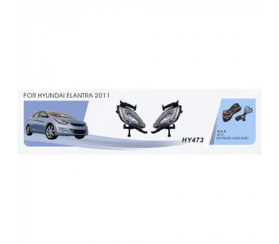 Фары доп.модель Hyundai Elantra/2011-14/HY-473W/881-27W/эл.проводка (HY-473W)
