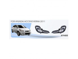 Фары доп.модель Hyundai Accent/Verna 2010-15/HY-485W/881-27W/эл.проводка (HY-485W) - СВЕТ
