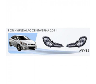 Фары доп.модель Hyundai Accent/Verna 2010-15/HY-485W/881-27W/эл.проводка (HY-485W)