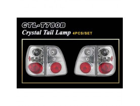 Фары-стоп Toyota L/C 100 98-04 Crystal (4шт.) (DLAA CTL-T780B) - Оптика модельная