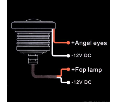 Линзы LED Angel Eves 12V-55W D-64мм 52569 white (2511)