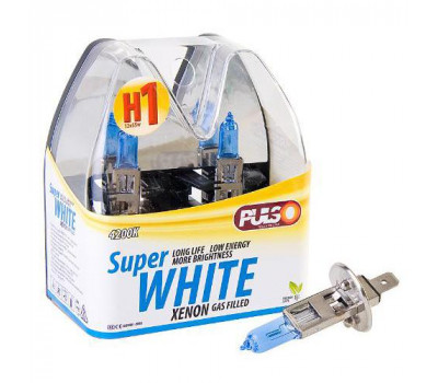 Лампы PULSO/галогенные H1/P14.5S 12v55w super white/plastic box (LP-12551)