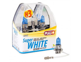 Лампи PULSO/галогенні H3/PK22S 12v55w super white/plastic box (LP-32551) / Лампи головного світла