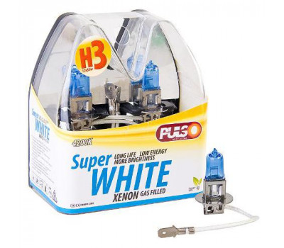 Лампи PULSO/галогенні H3/PK22S 12v55w super white/plastic box (LP-32551)
