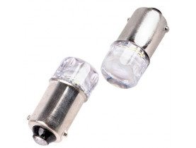 Лампа диодная BA9S-Ceramic-3D прозрачная Red 52785 (AL9L-2-RW10T) - Лампы LED