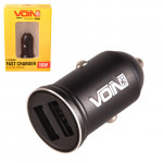Автомобільний зарядний пристрій VOIN C-31203BK, 2USB (12/24V - 5V 3,1A) (C-31203BK)