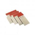 APP Шпатели металлические из нержавейки - Японки  JSS Set  к-т 4 шт.,5,8,10,12 см, красный (250312)