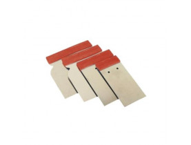 APP Шпатели металлические из нержавейки - Японки  JSS Set  к-т 4 шт.,5,8,10,12 см, красный (250312) / APP