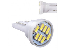 Лампа PULSO/габаритная/LED T10/8SMD-3014/12v/1.5w/48lm White (LP-124861) - Лампы LED