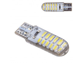 Лампа PULSO/габаритная/LED T10/24SMD-3014 static/12v/0.5w/320lm White (LP-133261) / СВІТЛО