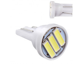 Лампа PULSO/габаритная/LED T10/3SMD-7020/12v/0.5w/120lm White (LP-121239) - СВЕТ