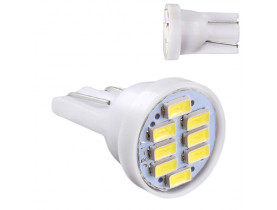 Лампа PULSO/габаритная/LED T10/8SMD-3014/12v/0.5w/40lm White (LP-124061) - Лампы LED