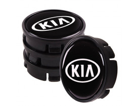 Заглушка колісного диска KIA 60x55 пряма універсальна силіконова (4шт.) (53144) / Заглушки колісних дисків