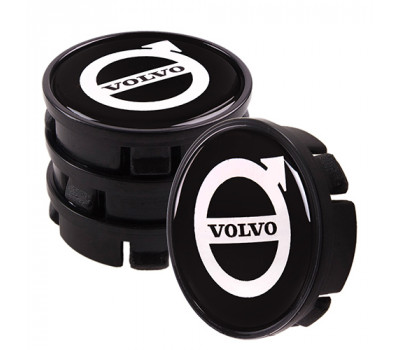Заглушка колісного диска Volvo 60x55 пряма універсальна силіконова (4шт.) (53154)