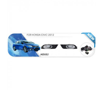 Фары дополнительной модели Honda Civic/2012-14/HD-552/H11-12V55W/эл.проводка (HD-552)