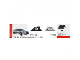 Фары доп.модель Toyota Camry 50 2011-14/TY-534/H11-12V55W/эл.проводка (TY-534 Chrome) - Toyota