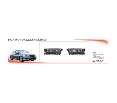 Фары дополнительной модели Honda Accord/2012-15/HD-586/H8-12V35W/эл.проводка (HD-586)