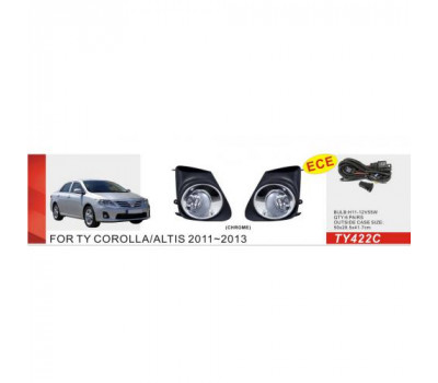 Фари доп.модель Toyota Corolla 2010-13/TY-422C/H11-12V55W/ел.проводка (TY-422C)