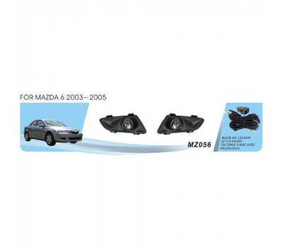 Фары доп.модель Mazda 6 2003-05/MZ-056/H3-12V55W/эл.проводка (MZ-056)