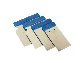 APP Шпатели металлические из нержавейки - Японки  JSN Set  к-т 4шт., 5,7,5,10,12cm, синие (250311) - APP