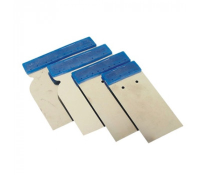APP Шпатели металлические из нержавейки - Японки  JSN Set  к-т 4шт., 5,7,5,10,12cm, синие (250311)