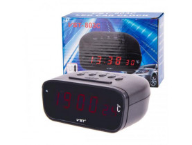 Часы электронные 803C-1 красные (803С-1) - Термометр+часы