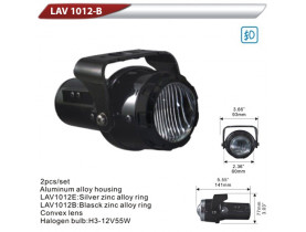 Фара додаткова DLAA 1012B-W/H3-12V-55W/D=60mm/під ксенон (LAV 1012B-W) / Оптика DLAA