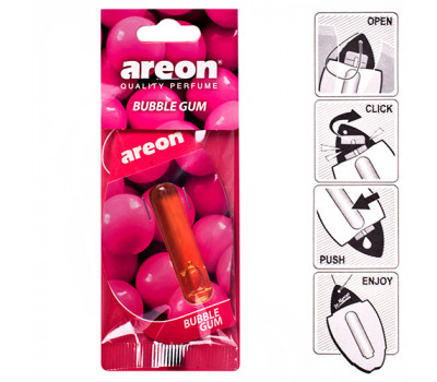 Освіжувач повітря рідкий лист AREON "LIQUID" Bubble Gum 5ml (LR05)