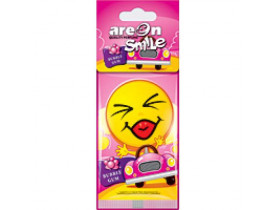 Освіжувач повітря AREON сухий лист Smile Dry Bubble Gum (ASD12) / ДОГЛЯД ЗА КУЗОВОМ І САЛОНОМ
