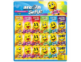 Освежитель воздуха AREON сухой листик Smile Dry MIX на планшете (SMILE MIX) - Освежители  AREON