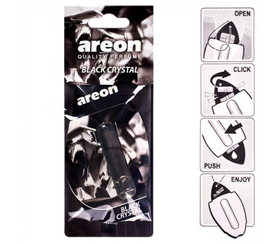 Освежитель воздуха жидкий лист AREON "LIQUID" Black Crystal 5ml (LR01)