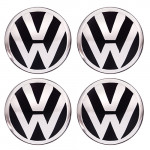 Эмблема для заглушки колесного диска VW D55 силиконовая (4шт.) (53523)