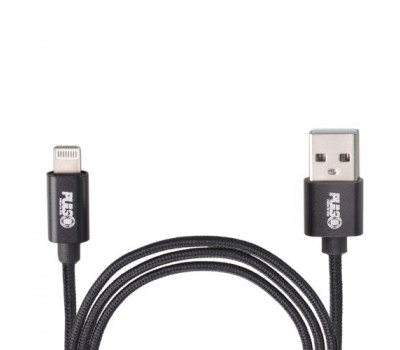 Кабель VOIN CC-1802L BK USB - Lightning 3А, 2m, black (быстрая зарядка/передача данных) (CC-1802L BK)