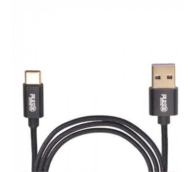 Кабель VOIN CC-1101C BK USB - Type C 5А, 1m, black (супер швидка зарядка/передача даних) (CC-1101C BK)
