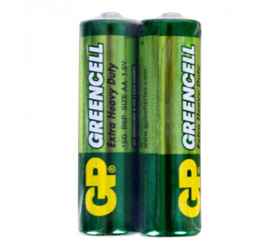 Батарейка GP GREENCELL 1.5V солевая 15G-S2, R6, АА (4891199006425)
