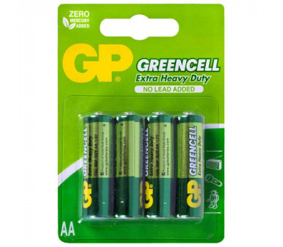 Батарейка GP GREENCELL 1.5V солевая 15G-2UE4 , R6, АА (4891199000133)
