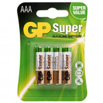 Батарейка GP SUPER ALKALINE 1.5V 24A-U4 щелочная, LR03, AAA (4891199000058)