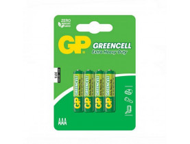 Батарейка GP GREENCELL 1.5V сольова 24G-U4, R03, ААA (4891199000478) / ЕЛЕКТРООБЛАДНАННЯ