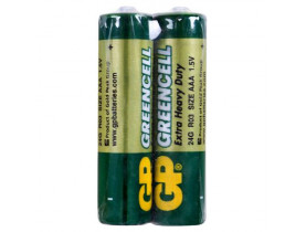 Батарейка GP GREENCELL 1.5V сольова 24G-S2, R03, ААA (4891199000454) / ЕЛЕКТРООБЛАДНАННЯ