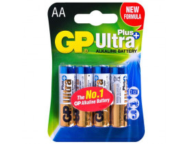 Батарейка GP ULTRA PLUS ALKALINE 1.5V 15AUPHM-2UE2 лужна, LR6, АА (4891199100246) / Елементи живлення
