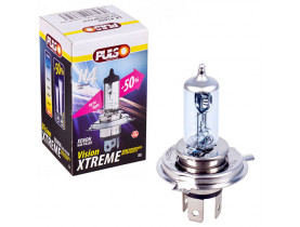 Лампа PULSO/галогенна H4/P43T 12v60/55w+50% X-treme Vision/c/box (LP-41655) / СВІТЛО
