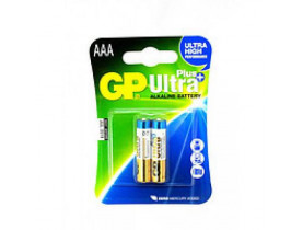 Батарейка GP ULTRA PLUS ALKALINE 1.5V 24AUP-U2 лужна, LR03 AUP, AAA (4891199100307) / ЕЛЕКТРООБЛАДНАННЯ