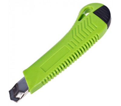 Alloid. Нож пластиковый с винтовым фиксатором с выдвижным сегментом. лезвием 18мм (НП-1863)