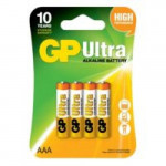 Батарейка GP ULTRA ALKALINE 1.5V 24AU-S4 щелочная, LR03, ААА (4891199027659)