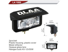 Фара додаткова DLAA 1005-W/H3-12V-55W/160*83mm/кришка (LA 1005-W) / Оптика універсальна