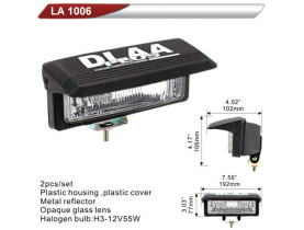 Фара дополнительная DLAA 1006-W/H3-12V-55W/192*77mm/крышка (LA 1006-W) - Оптика DLAA