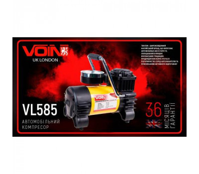 Автомобільний компресор "VOIN" VL-585 150psi/15A/40л/прикур./перехідник на клеми (VL-585)