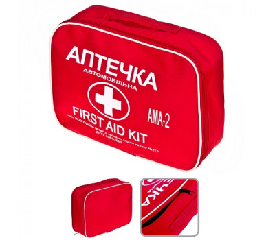 Аптечка АМА-2 для автобуса (до 40 чел.) сумка ЭКОНОМ (493 АМА-2-Е сумка)