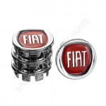 Заглушка колісного диска Fiat 49x43 сірий ABS пластик (4шт.) (50013)