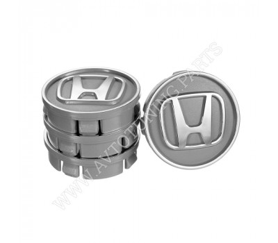 Заглушка колесного диска Honda 60x55 серый ABS пластик (4шт.) 50032 (50032)